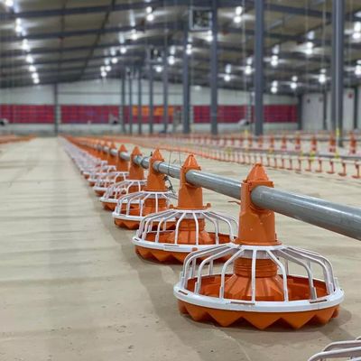 Acciaio galvanizzato del tubo di alimentazione dell'attrezzatura dell'azienda avicola del diametro 45mm per i prodotti dei polli da carne