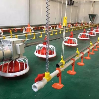 Sistema di alimentazione per broiler a 14 griglie e 16 griglie in plastica e acciaio zincato